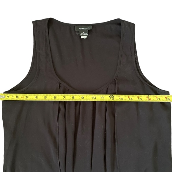 #9 Spence Sleeveless High Low Hanky Hem Flared Scoop Neck Tank - Picture 7 of 7